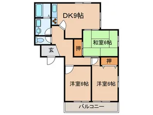 森本ハイツ【2階】の間取り