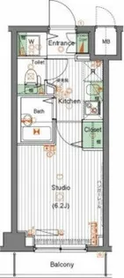 ガーラ大井町ゼームス坂上【3階】の間取り