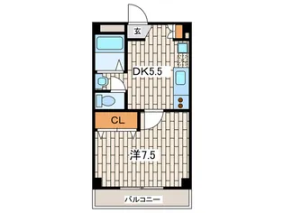 リブハピネス横浜榎町【1階】の間取り
