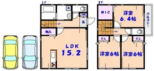千葉県市川市北方2【一戸建】の間取り