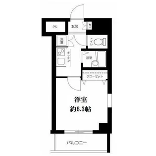 スカイコート・ヴィーダ五反田ウエスト【14階】の間取り