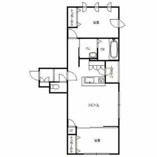 ヴィエルジュ東札幌【4階】の間取り
