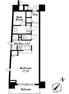 KDXレジデンス白金1【3階】の間取り