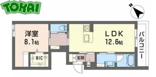 シャーメゾン松阪中央【1階】の間取り