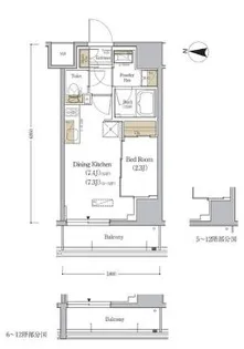 アーバネックス森下WEST【12階】の間取り