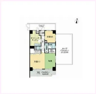 ライオンズマンション藤沢湘南台壱番館【5階】の間取り