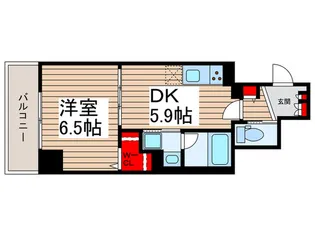 タイガーアパートメント【5階】の間取り