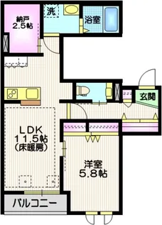 Due West Azabu House【3階】の間取り