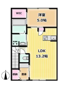仮)インテグラル櫛川【2階】の間取り