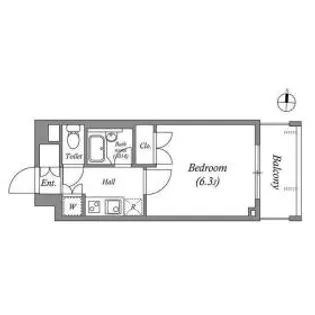 ステーションフロント両国【2階】の間取り