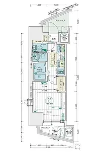 エステムコート名古屋千種グレイス【5階】の間取り