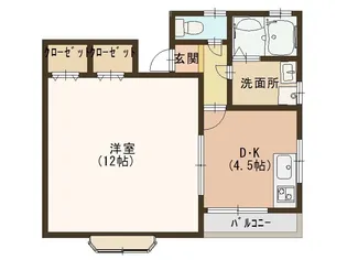 アルフォンス【3階】の間取り