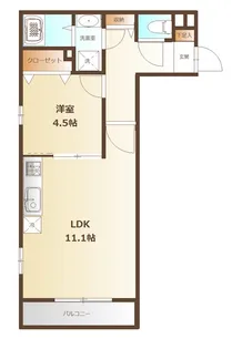 クアトロShoto【1階】の間取り