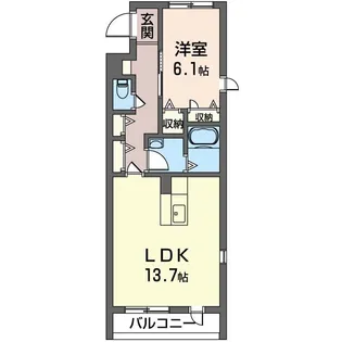 ファシナシオン【1階】の間取り