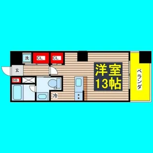 グレンパーク中島【6階】の間取り
