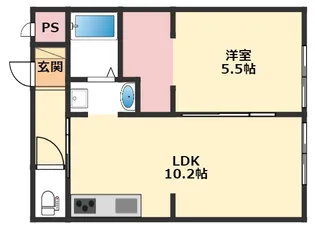 ブルックハイツA【2階】の間取り
