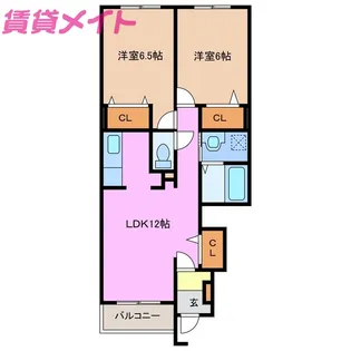 ジェルメ86 II【1階】の間取り