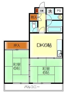 キャピトルアクア【3階】の間取り