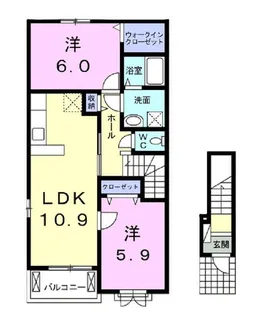アブソリュート リーベ【2階】の間取り