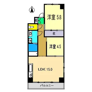 ア・ラコント 南棟【2階】の間取り