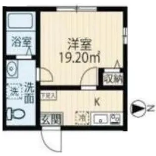アベニール三ツ沢中町【2階】の間取り