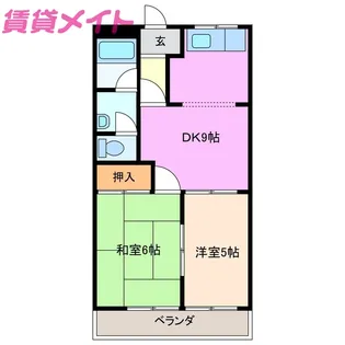 レジデンス道伯A棟【1階】の間取り