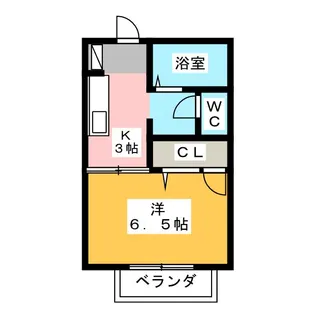 ヴューテラス司【2階】の間取り