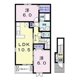 グロリオサ【2階】の間取り