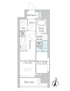 ルミエール浦和仲町【7階】の間取り