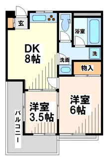 DUKEII【4階】の間取り