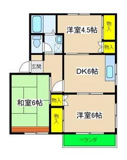 テラスウィステリアB棟【1階】の間取り