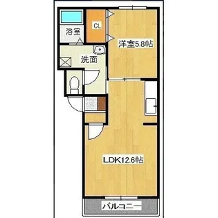 ヴァンクレールII【1階】の間取り