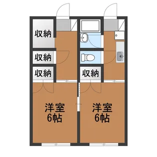 M21’ハイツ【1階】の間取り