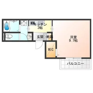 仮)カーサカルド【1階】の間取り