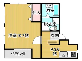 プランドール中妻II【4階】の間取り