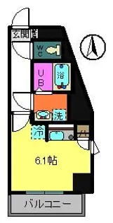 プレデンシャル千人町【9階】の間取り