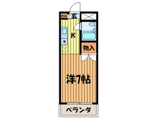 カ-ザ北嶋【4階】の間取り