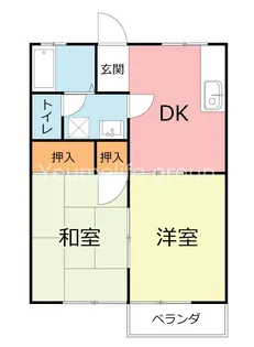 YNハイツII【1階】の間取り