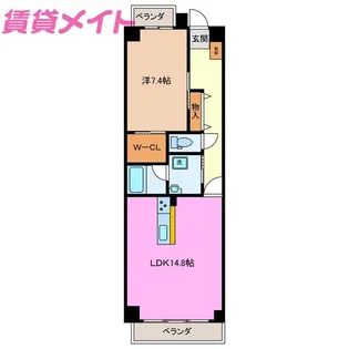 M’s mansion【7階】の間取り