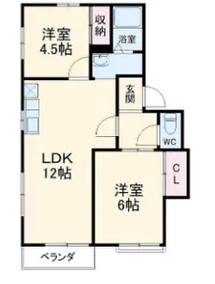 パークハイツ笠原B【1階】の間取り