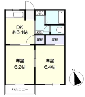 フォーブルライム【2階】の間取り