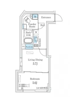 Fika代々木上原 フィーカ代々木上原【5階】の間取り