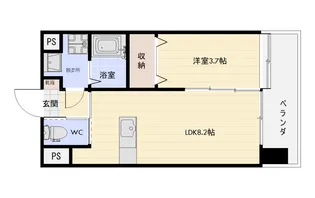 AQUA TERRACE【9階】の間取り