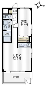 リエスわらび中央【1階】の間取り
