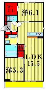グランテージ海神 B【1階】の間取り