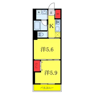 コスモ和光12【4階】の間取り