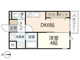 Glycine Court長束【2階】の間取り