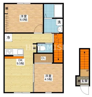 ラ・フィーネAino【2階】の間取り