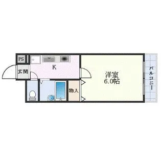 ジュネス山城【4階】の間取り