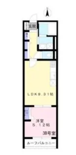 カーサプリムラ【1階】の間取り